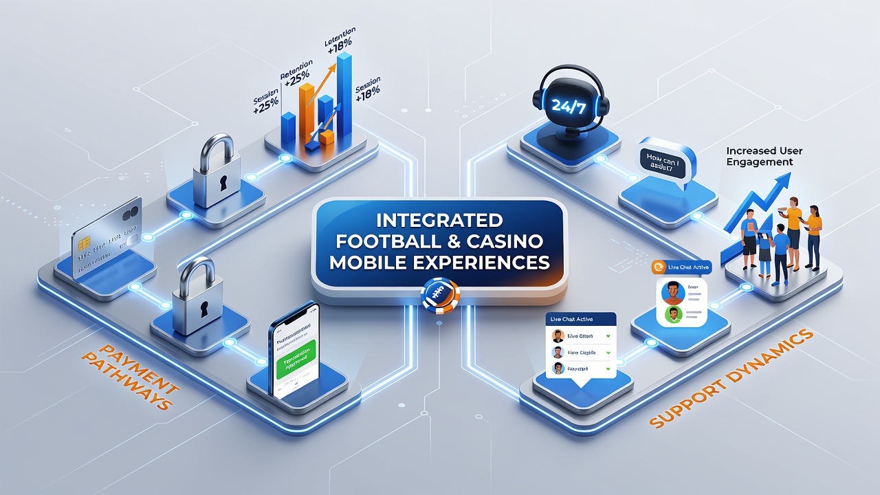 Beispiel für Support-Interaktionen und Zahlungsflüsse in kombinierten Sport- und Casino-Apps